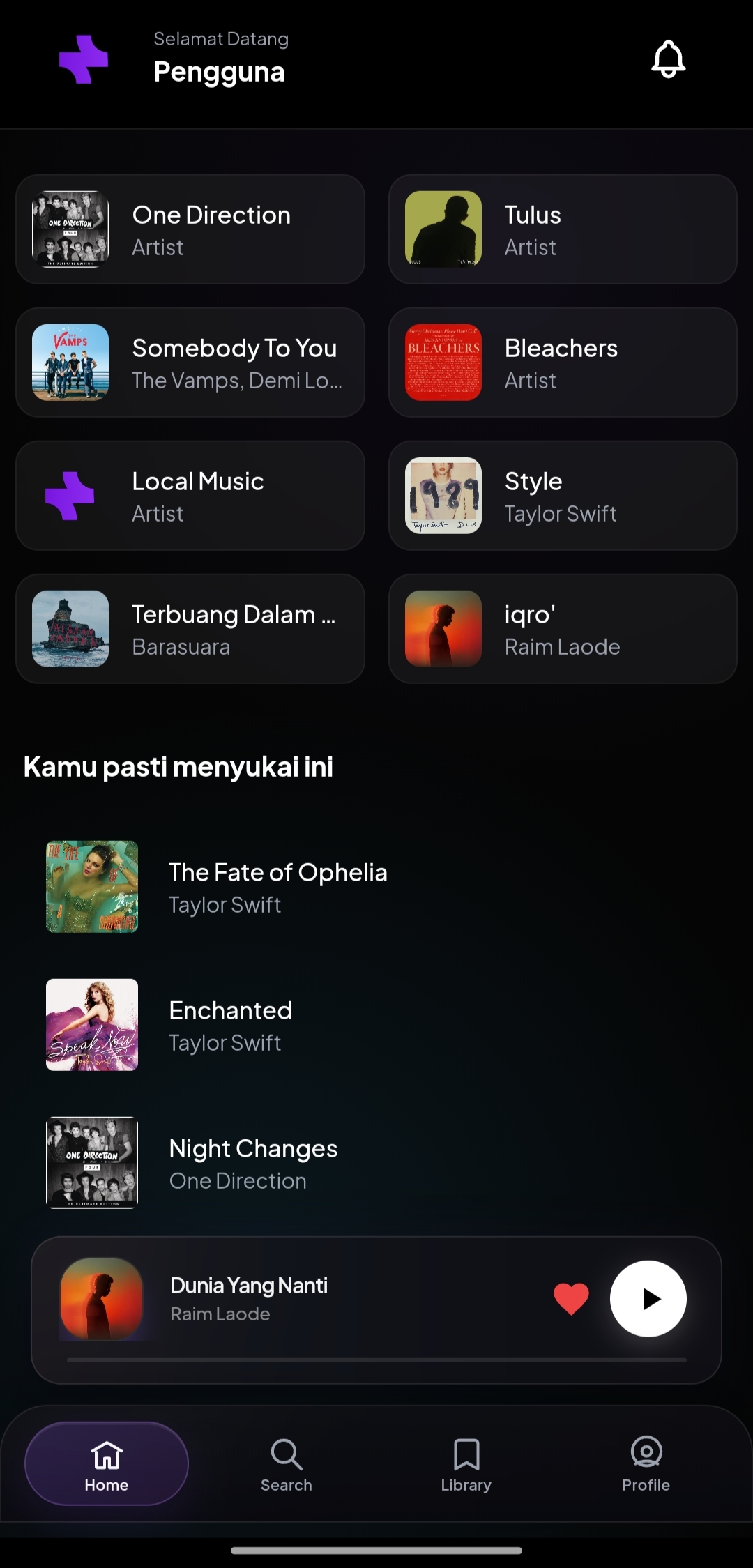 Noctera App Interface